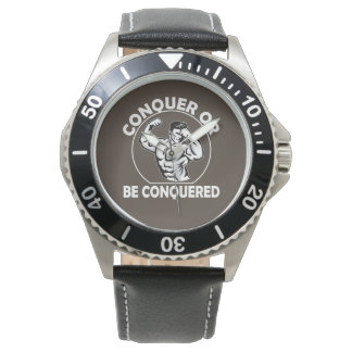 Erobern oder Erobert Werden Armbanduhr
