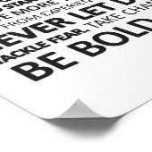 Erobern Sie das Kantenmanifest Poster (Ecke)