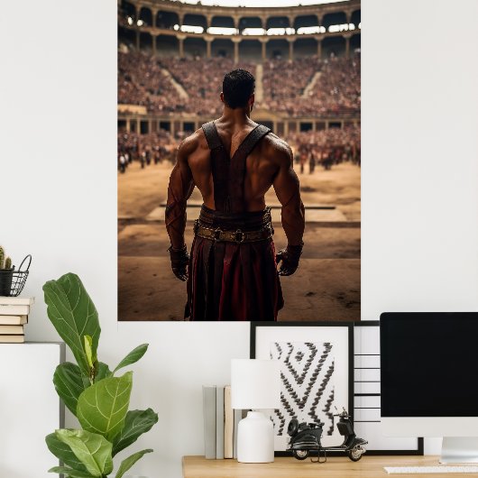 Erobern Sie das Kolosseum: Die alten Gladiator Are Poster (Heimbüro)
