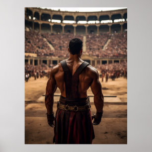 Erobern Sie das Kolosseum: Die alten Gladiator Are Poster