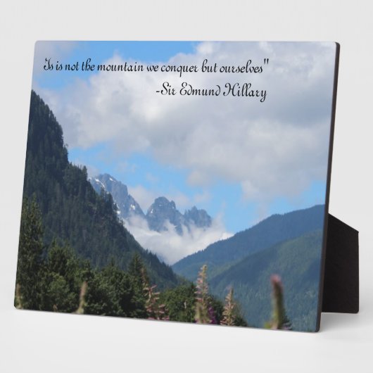 Erobern Sie den Berg Fotoplatte (Seite)