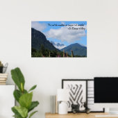 Erobern Sie den Berg Poster (Heimbüro)