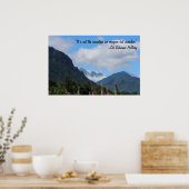 Erobern Sie den Berg Poster (Küche)