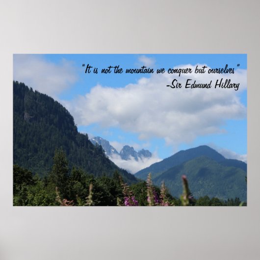 Erobern Sie den Berg Poster (Vorne)