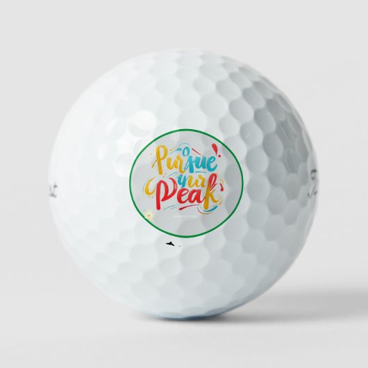 "Erobern Sie die Höhen" Golfball (Vorderseite)