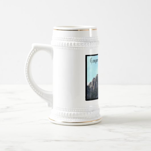 Erobern Sie Ihren Berg Bierglas (Links)