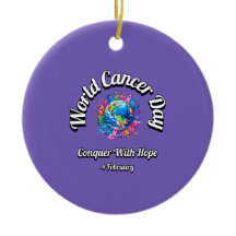 Erobern Sie mit Hoffnung. Weltkrebstag.