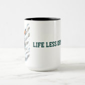 Erobern Sie Mountain Adventure Inspirational Leben Tasse (Zentrum)