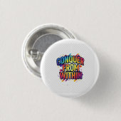 Erobern Sie von innen. Button (Vorne & Hinten)