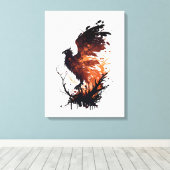 Eroberung der Vielfalt: Phoenix aus den Aschen auf Leinwanddruck (Insitu (Holzboden))
