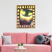 Eroberung des Bösen Leinwanddruck (Insitu (Wohnzimmer))