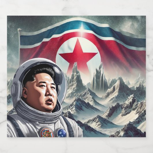 Eroberung des Weltraums Schaumweinetikett (Einzelnes Label)