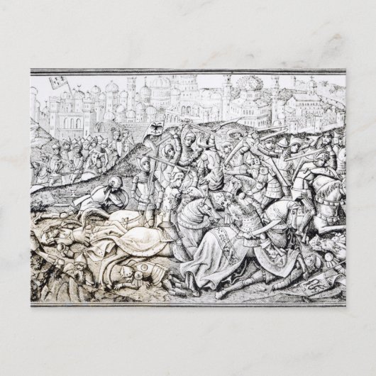 Eroberung Jerusalems durch Charlemagne Postkarte (Vorderseite)