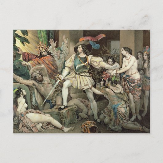 Eroberung Mexikos Postkarte (Vorderseite)