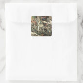 Eroberung Mexikos Quadratischer Aufkleber (Tasche)