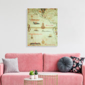 Eroberung Mexikos und Perus Leinwanddruck (Insitu (Wohnzimmer))
