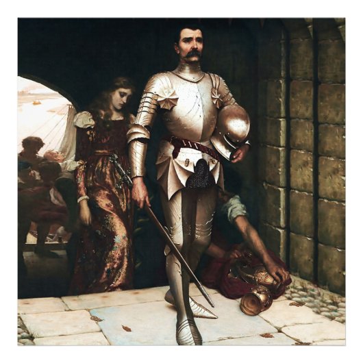 "Eroberung" Mittelalterliche Malerei von Edmund Bl Fotodruck (Vorne)