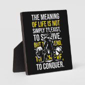 Eroberung - Motivierend Spielzeug, Workout-Fitness Fotoplatte (Vorderseite)