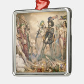 Eroberung von Mexiko Silbernes Ornament (Links)