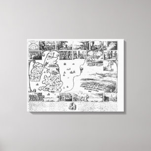 Eroberungen von Gustavus II Adolphus Leinwanddruck