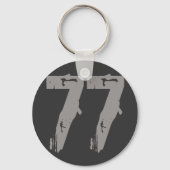 Eroded Style Number 77 Schlüsselanhänger (Vorderseite)