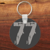 Eroded Style Number 77 Schlüsselanhänger (Vorderseite)