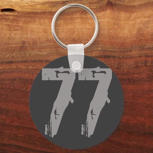 Eroded Style Number 77 Schlüsselanhänger (Vorderseite)