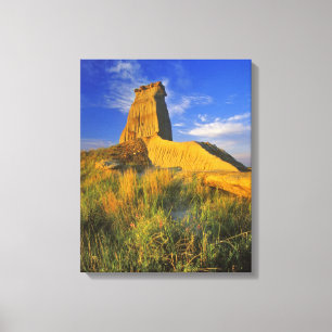 Erodiertes Monument im Little Missouri Leinwanddruck
