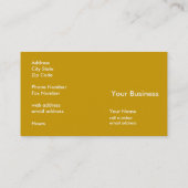 Eröffnen Sie es Visitenkarte (Rückseite)