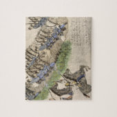 Eröffnung dem Kampf des Little Big Horn (Tinte Puzzle (Vertikal)