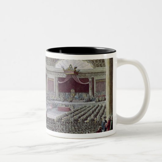 Eröffnung den Anwesen allgemein in Versailles Zweifarbige Tasse (Rechts)