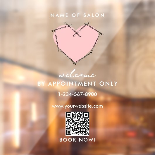 Eröffnung der Geschäftszeiten Ernennung nur Bobby- Fensteraufkleber (Blatt 2)