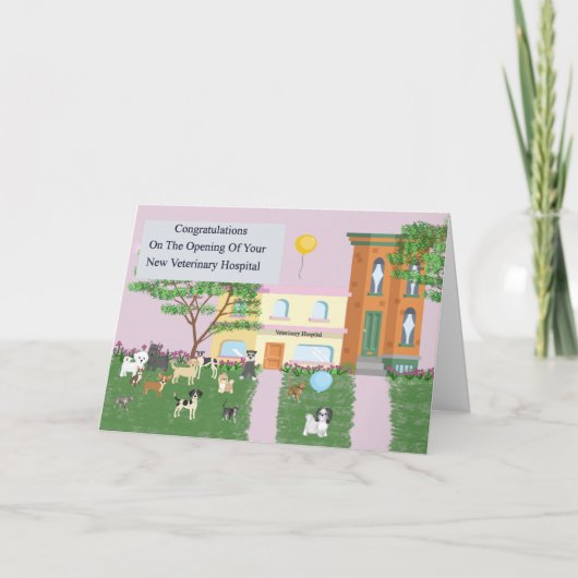 Eröffnung der neuen Veterinärkrankenkarte Karte (Vorderseite)