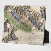 Eröffnung der Schlacht am kleinen großen Horn (Tin Fotoplatte (Seite)