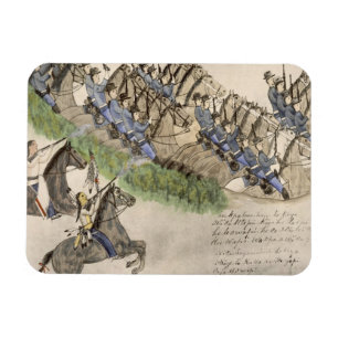 Eröffnung der Schlacht am kleinen großen Horn (Tin Magnet