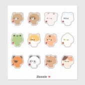 Eröffnung der Schlacht bei Tieren Teil 2 Aufkleber (Blatt)