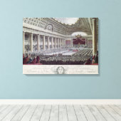 Eröffnung des Anwesens General in Versailles Leinwanddruck (Insitu (Holzboden))