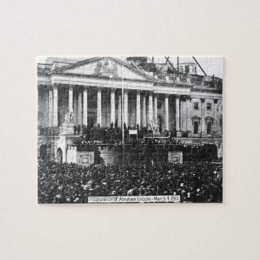 Eröffnung des März Abraham Lincoln 4, 1861 Puzzle (Horizontal)