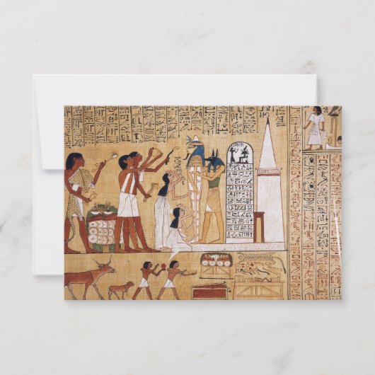 Eröffnung des Mund-Zeremonie-Buches der Toten Einladung (Vorderseite)