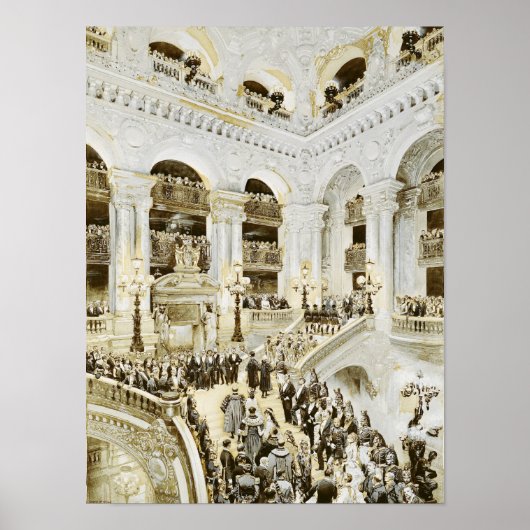 Eröffnung des Opernhauses Paris Poster (Vorne)