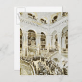Eröffnung des Opernhauses Paris Postkarte (Vorne/Hinten)