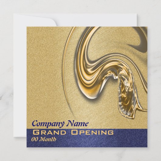 Eröffnung, Start, Funktion, Party Einladung (Vorderseite)