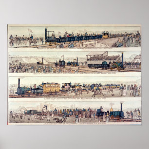 Eröffnung von Stockton und Darlington Poster