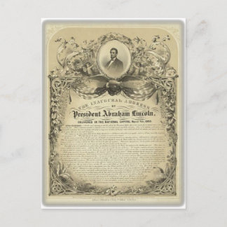 Eröffnungsansprache von Präsident abe lincoln Postkarte