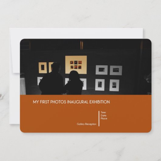 Eröffnungsausstellungs-Einladung Einladung (Vorderseite)