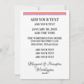 Eröffnungsfeier Feiertagskarte (Rückseite)