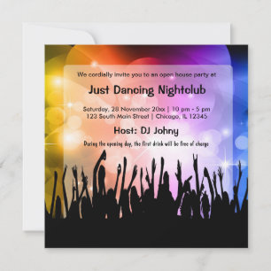 Eröffnungsfeier NightClub Einladung