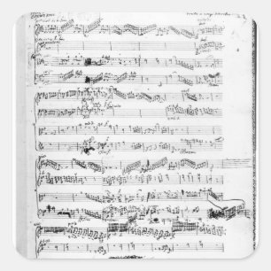 Eröffnungsseite des Punktes 'Les Paladins' Quadratischer Aufkleber