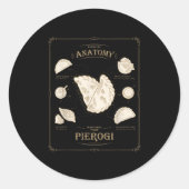 Erogi Dumpling Anatomy Unique Lish Recipe Tee, Per Runder Aufkleber (Vorderseite)