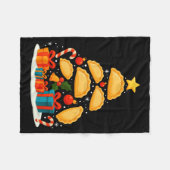 Erogi Lish Food Land Christmas Tree Xmas Long Slee Fleecedecke (Vorderseite (Horizontal))